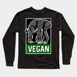 Vegan Fitness Elephant Long Sleeve T-Shirt